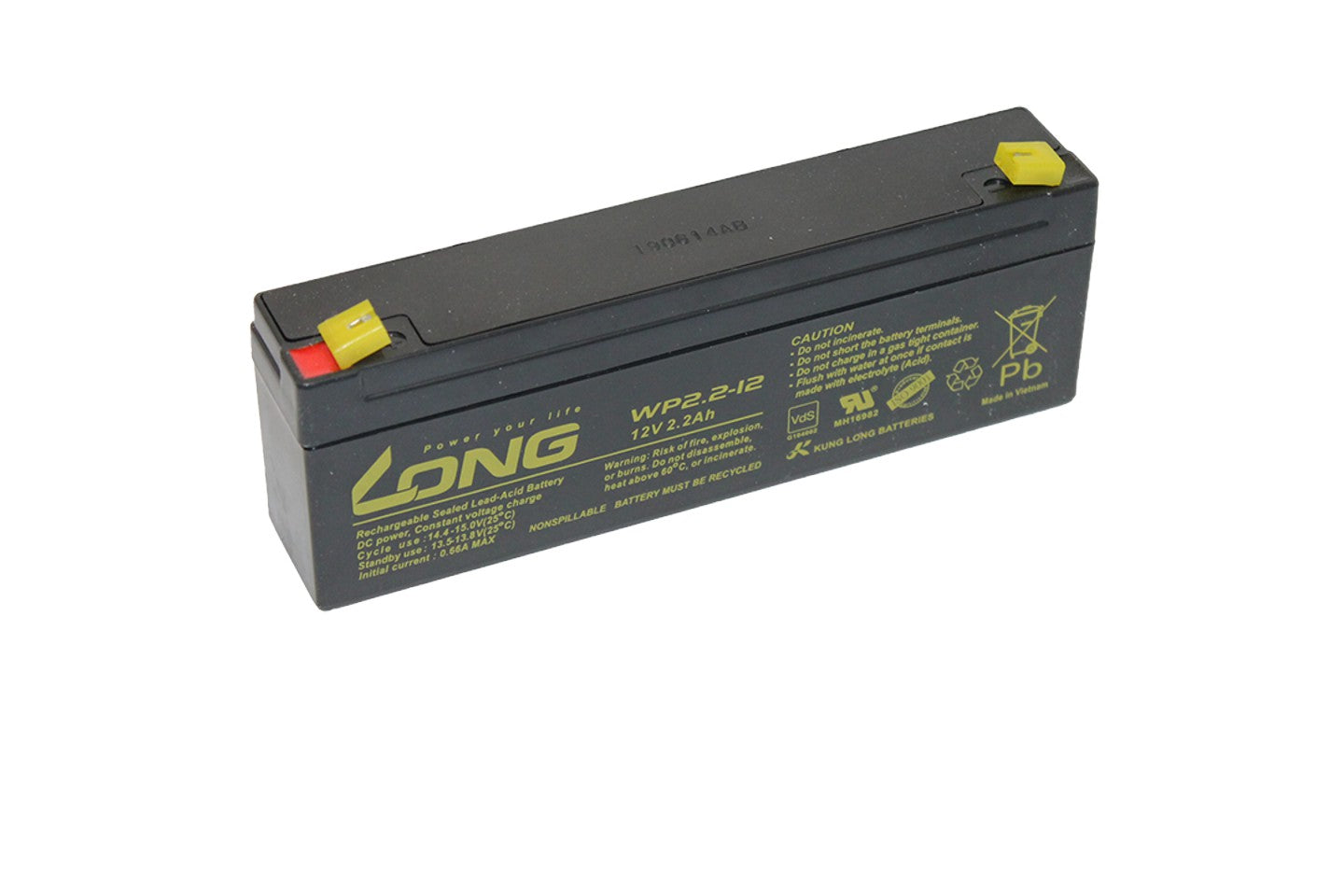 PARCOURS CONTROL replacement battery / lead battery 12V / 2.2Ah
