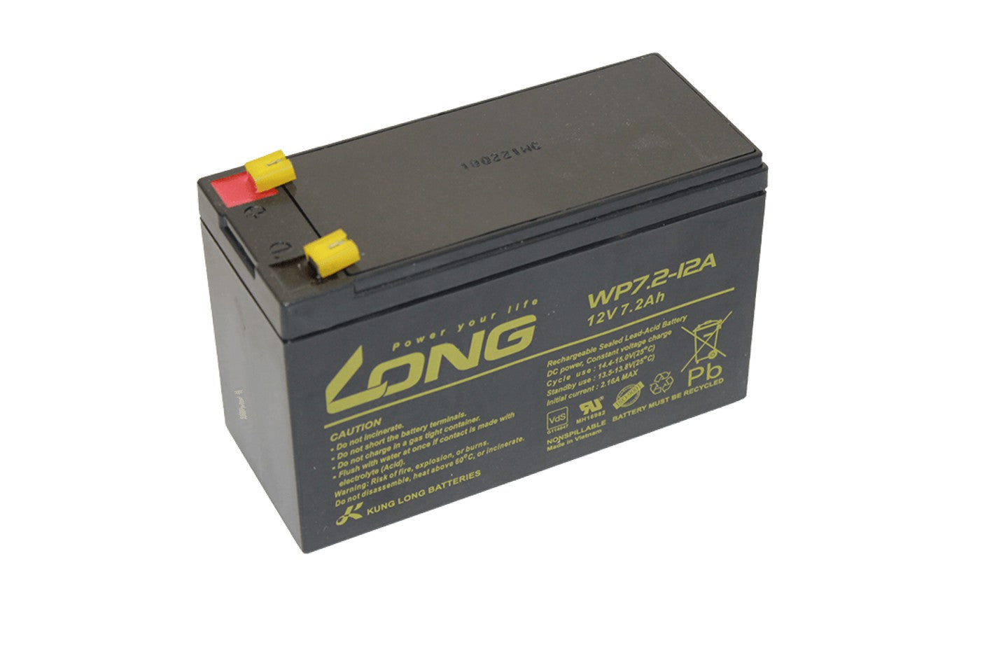 PARCOURS CONTROL replacement battery / lead battery 12V / 7.2Ah