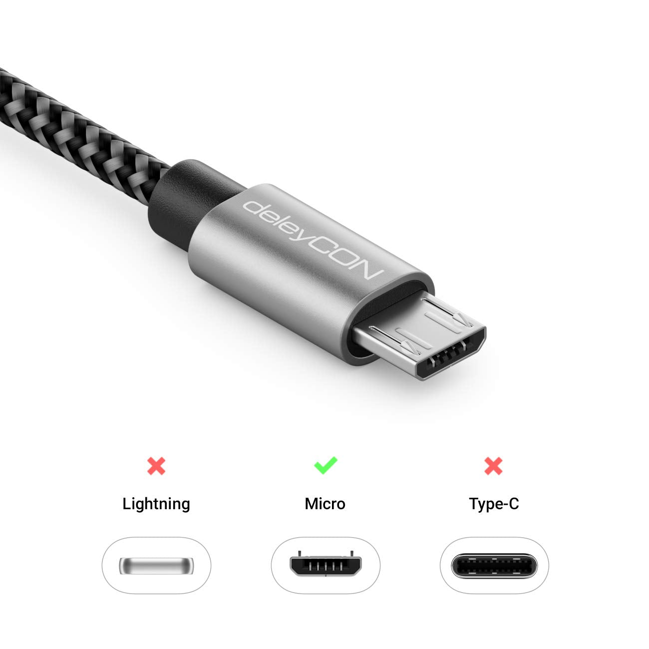 Micro USB 2.0 Kabel 1m für ZMB Bedienpulte